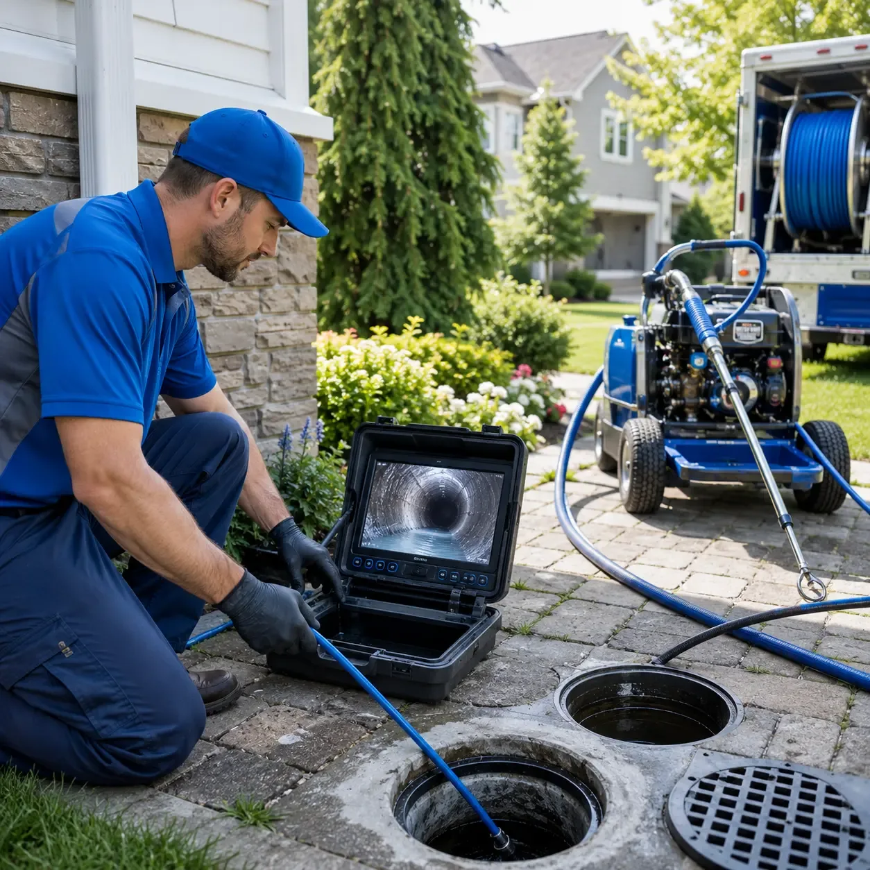 Outdoor drain cleaning professionals serving Midland, GA